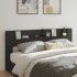Cabecero de cama con LED negro 220x16,5x103,5