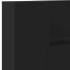 Cabecero de cama con LED negro 220x16,5x103,5