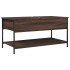 Mesa de centro madera ingeniería metal marrón 100x50x50