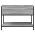 Mesa de centro madera ingeniería metal gris Sonoma 70x50x50