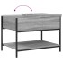 Mesa de centro madera ingeniería metal gris Sonoma 70x50x50
