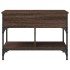 Mesa de centro madera ingeniería metal marrón roble 70x50x50
