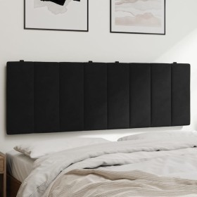 Cabecero de cama acolchado terciopelo negro 120