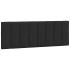 Cabecero de cama acolchado terciopelo negro 120