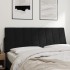 Cabecero de cama acolchado terciopelo negro 120