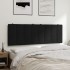 Cabecero de cama acolchado terciopelo negro 120