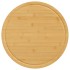 Tablas de cortar 6 uds bambú Ø40x1,5