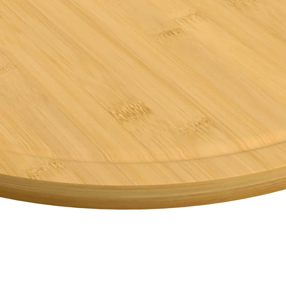Tablas de cortar 6 uds bambú Ø40x1,5