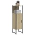 Armario de baño madera ingeniería roble Sonoma 33x33x120,5