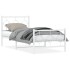 Estructura cama sin colchón con estribo metal blanco 90x190