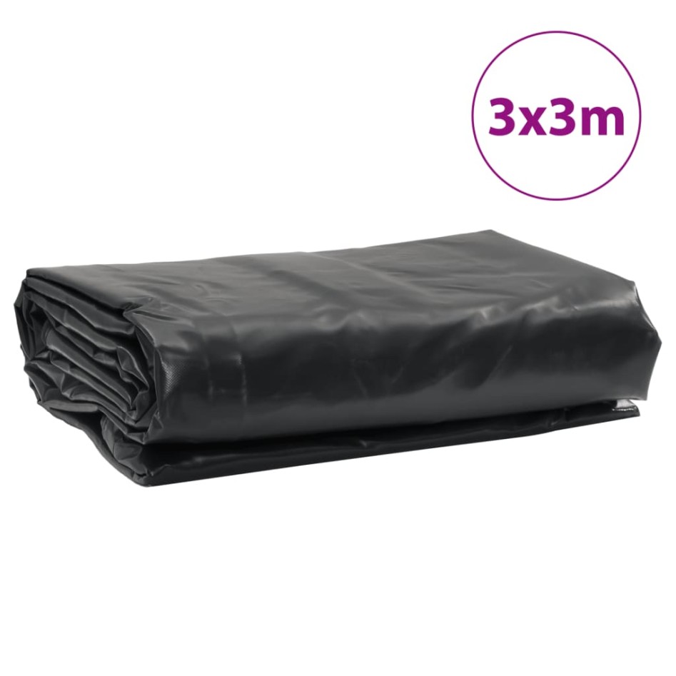 Lona gris antracita 3x3 m 650