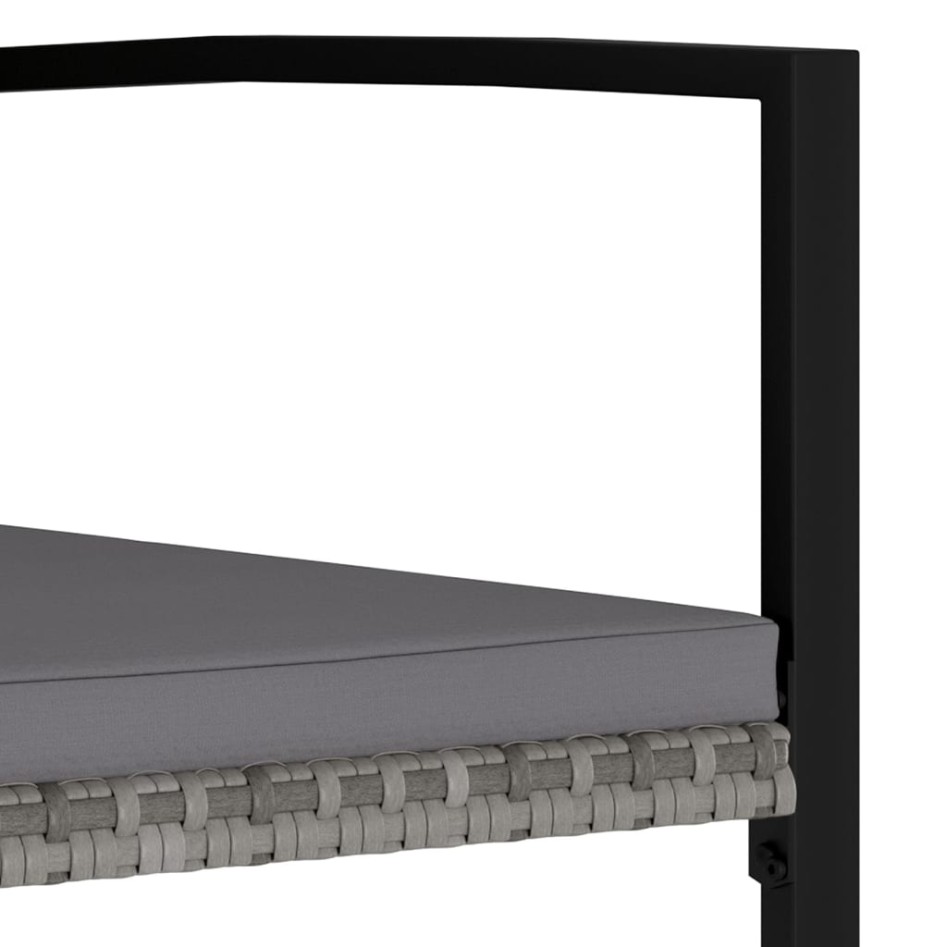 Sillas de comedor de jardín 2 unidades ratán sintético