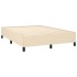 Estructura de cama de tela color crema 140x190