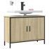 Armario lavabo baño madera ingeniería roble Sonoma 80x30x60