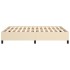 Estructura de cama de tela color crema 140x190