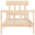 Estructura de cama con cabecero madera