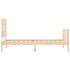 Estructura de cama con cabecero madera