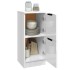 Aparadores 2 uds madera contrachapada blanco brillo 30x30x70