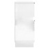 Aparadores 2 uds madera contrachapada blanco brillo 30x30x70