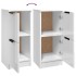 Aparadores 2 uds madera contrachapada blanco brillo 30x30x70