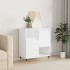 Aparador de madera contrachapada blanco 60x35x70