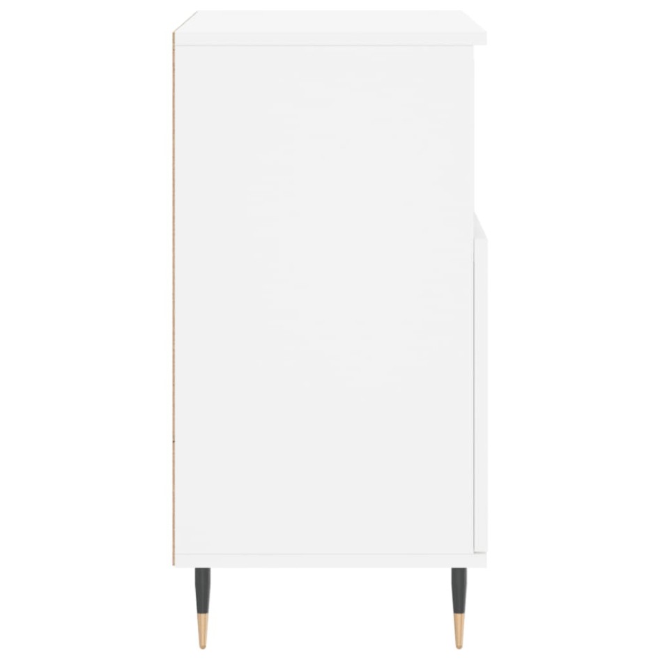 Aparador de madera contrachapada blanco 60x35x70