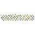 Enrejado expansible hiedra artificial amarillo 5 uds 180x20