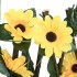 Enrejado expansible hiedra artificial amarillo 5 uds 180x20