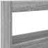 Cabecero de cama con luz LED gris Sonoma 100x17x102