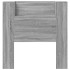 Cabecero de cama con luz LED gris Sonoma 100x16,5x103,5