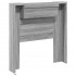 Cabecero de cama con luz LED gris Sonoma 100x16,5x103,5