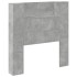 Cabecero de cama con luz LED gris hormigón 100x16,5x103,5