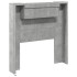 Cabecero de cama con luz LED gris hormigón 100x16,5x103,5