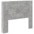 Cabecero de cama con luz LED gris hormigón 120x16,5x103,5