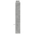 Cabecero de cama con luz LED gris hormigón 120x16,5x103,5