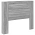 Cabecero de cama con luz LED gris Sonoma 120x16,5x103,5
