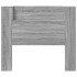 Cabecero de cama con luz LED gris Sonoma 120x16,5x103,5