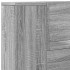 Cabecero de cama con luz LED gris Sonoma 120x16,5x103,5
