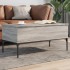 Mesa de centro madera ingeniería metal gris Sonoma