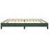 Estructura de cama de terciopelo verde 200x200