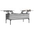 Mesa de centro madera ingeniería metal gris Sonoma