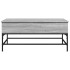 Mesa de centro madera ingeniería metal gris Sonoma 100x50x45