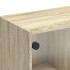 Mueble de TV con puertas de vidrio roble Sonoma 102x37x42