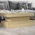 Mesa de centro con luces LED roble Sonoma 90x50x40