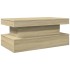 Mesa de centro con luces LED roble Sonoma 90x50x40