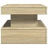 Mesa de centro con luces LED roble Sonoma 90x50x40