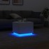 Mesa de centro con luces LED blanco 50x50x40