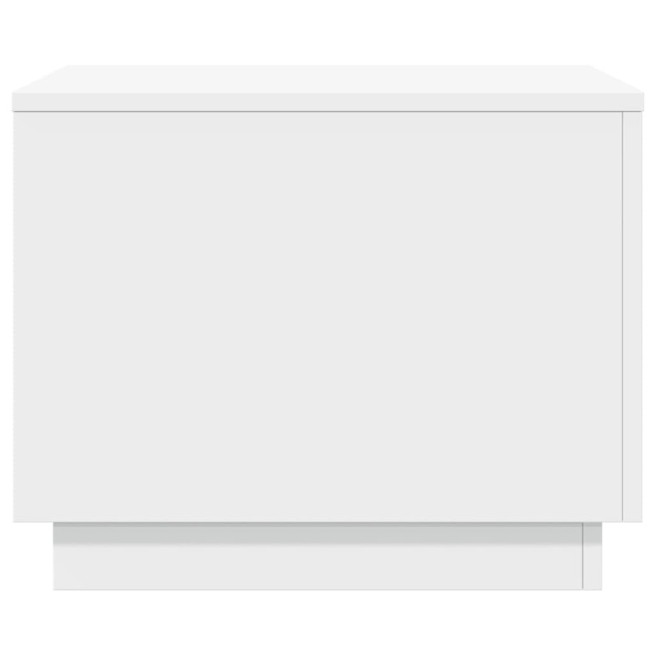 Mesa de centro con luces LED blanco 50x50x40