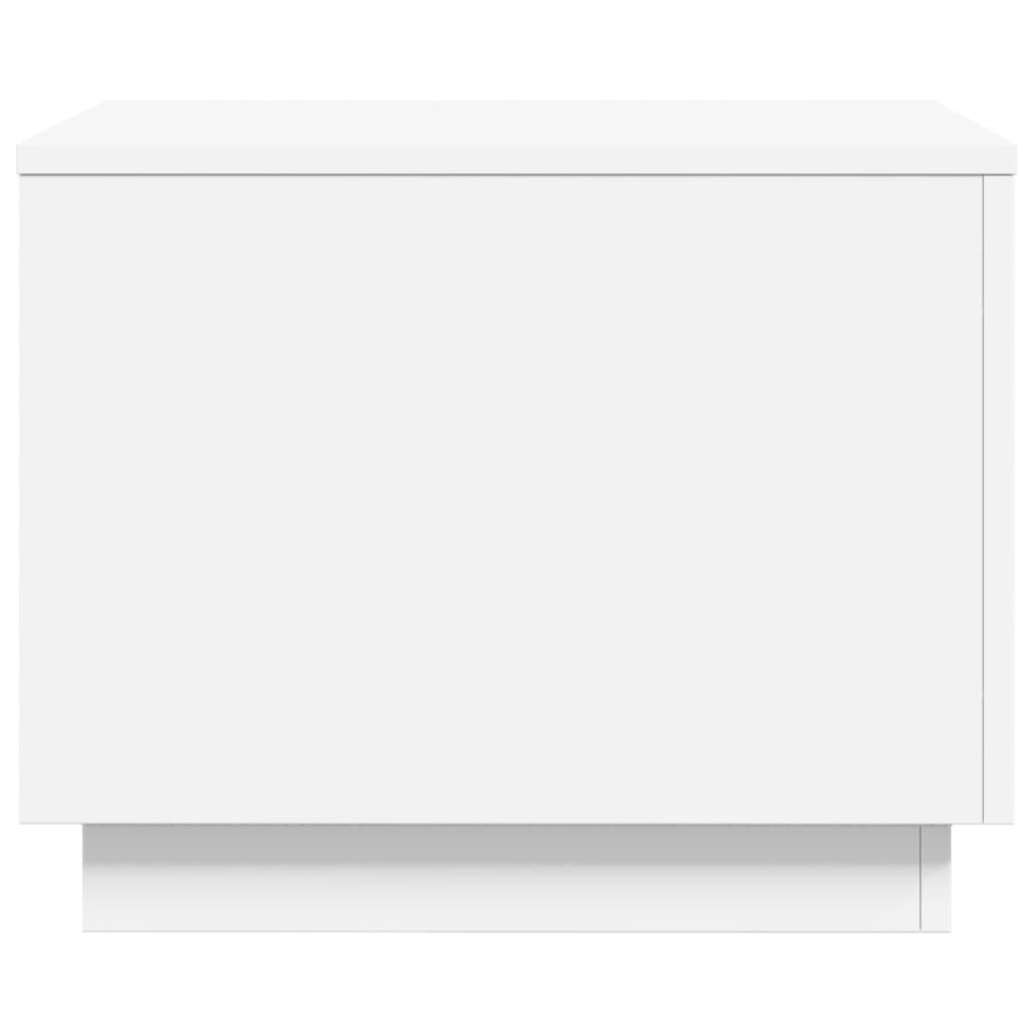 Mesa de centro con luces LED blanco 50x50x40