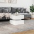 Mesa de centro con luces LED blanco 50x50x40